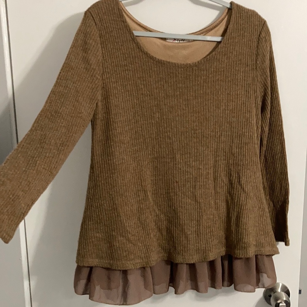 Brown sweater